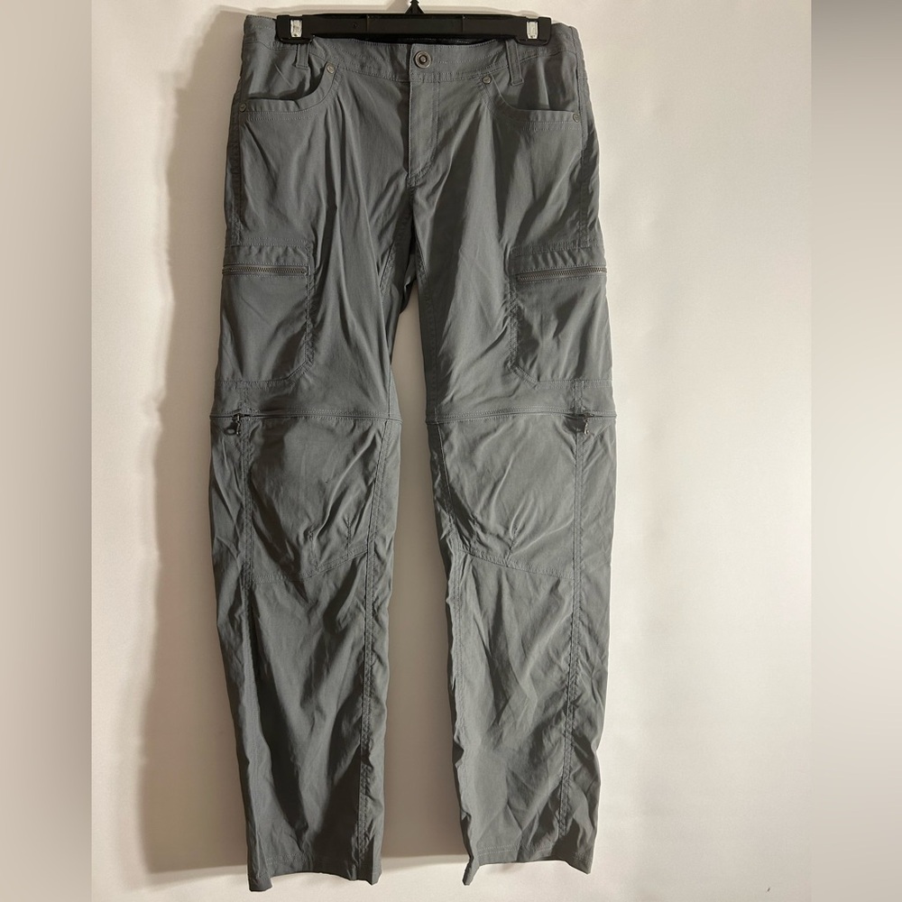 KHUL WOMEN’S CONVERTIBLE PANTS IN GREY MOISTURE WICKING UPF 50+ SUN PROTECTION 6